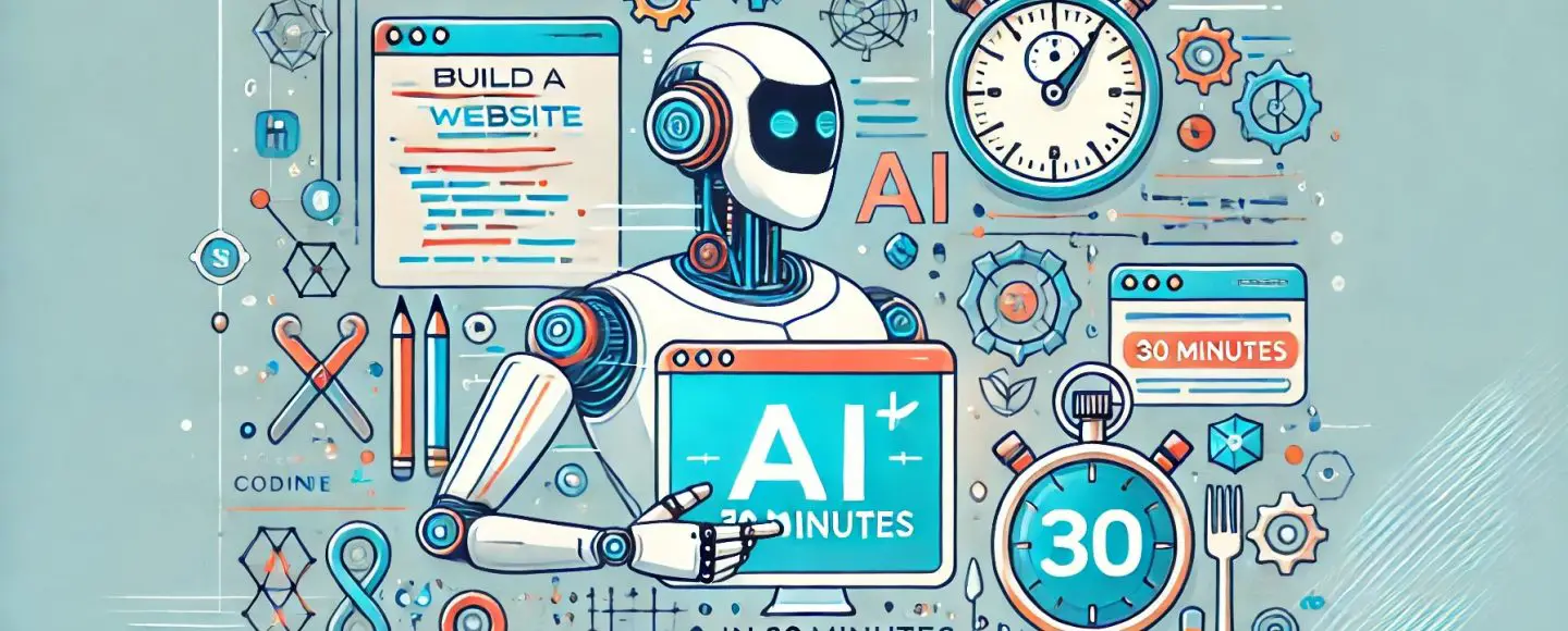 30 मिनट में AI के साथ एक वेबसाइट बनाएं